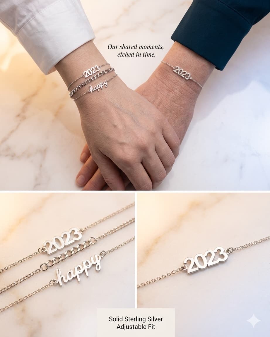 Script name bracelet